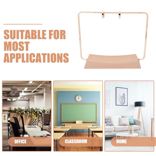 Support de calendrier de bureau en bois et métal pour organisation