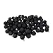 96ct Black Shatterproof 4-Finish Christmas Ball Ornaments 1.5