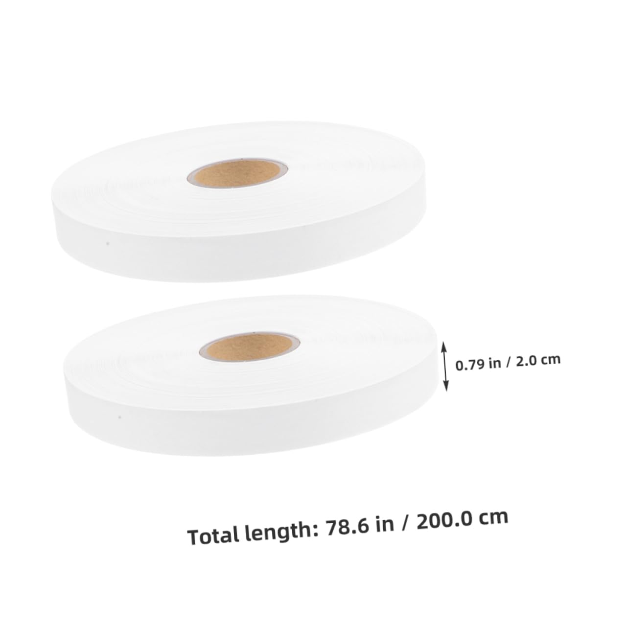 Etiqueta de Lavado de Nailon en Blanco para Ropa, 2 Rollos