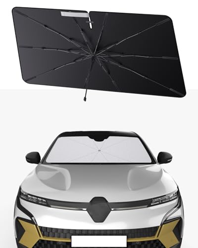 SHAOHAO Compatibile con Renault Megane E-Tech 2022-2025 Ombrellone parasole auto auto parabrezza anteriore pieghevole protezione UV parasole parasole tessuto antipiega Renault Megane Accesorios