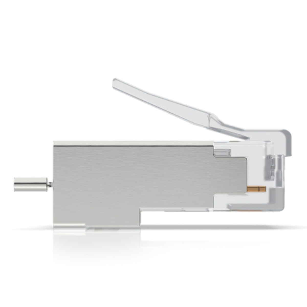 Ubiquiti UISP-Connector-SHD RJ45 Male to Female Ethernet Cat 5e 1Gbps 8Pins 100MHz 0.5A 10V DC Indoor Silver Plastic Sealed Anti-Static Bag Patch Cable