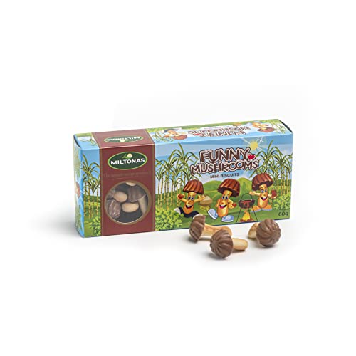 Miltonas Funny Mushrooms Hongos De Chocolate Mini Galletas Chocolate Selección De Surtido Múltiples Sabores (Caramelo, 5…