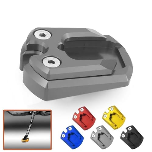 Extension béquille Xmax 300 2017-2018 : support alu bleu usiné CNC - 2