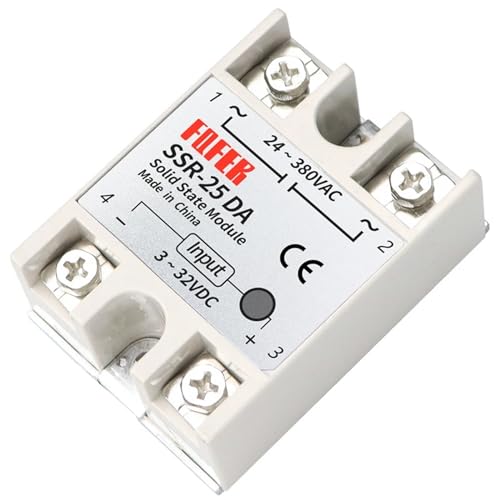 Relais à semi-conducteurs SSR-25DA 25A 3-32V DC en lot de 10 pièces