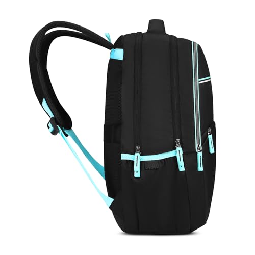 Image of Skybags Thrive 17 Inch Compatible Laptop Backpack 30L | 3 Compartments with Quick-Access Front Pocket | Padded Back Panel & Side Bottle Pockets | Office & Travel Backpack for Men & Women