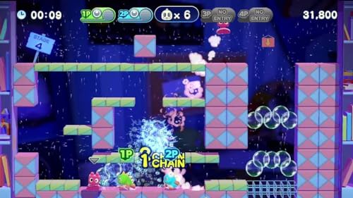 Bubble Bobble 4 Friends Switch pour jouer ensemble sans écran partagé séparé verticalement