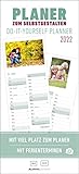 Planer zum Selbstgestalten 2022 - Bastel-Kalender - Do it yourself calendar 16x35 cm - datiert - Foto-Kalender - mit Ferienterminen - Alpha Edition