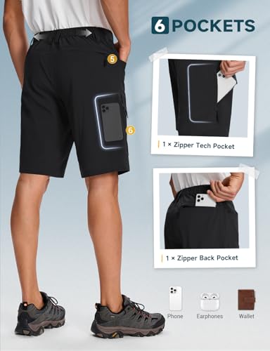 Moosehill Mens Cargo Hiking Shorts Lightweight Water Resistant for Casual Golf Work Tactical Fishing with 6 Pockets3
