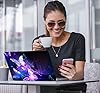 icolor Laptop Skin Sticker Decal 12 13 13.3 14 15 15.4 15.6 inch Personalized Universal Notebook Vinyl Skin Stickers Cover Art Decal Computer Protector (Purple-Butterfly) #2