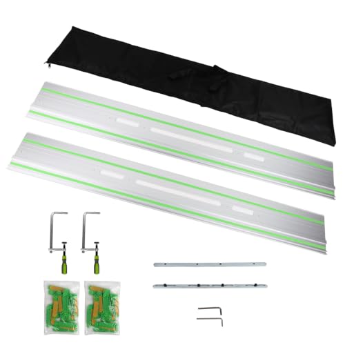 110" Track Saw Guide Rail Set for Festool TS-55/TS-75 Track Saws, FS-1400/2 Guide Rail, Designed For Festool TS-55/TS-75/TS-60 Track Saws Guide Rail Kit