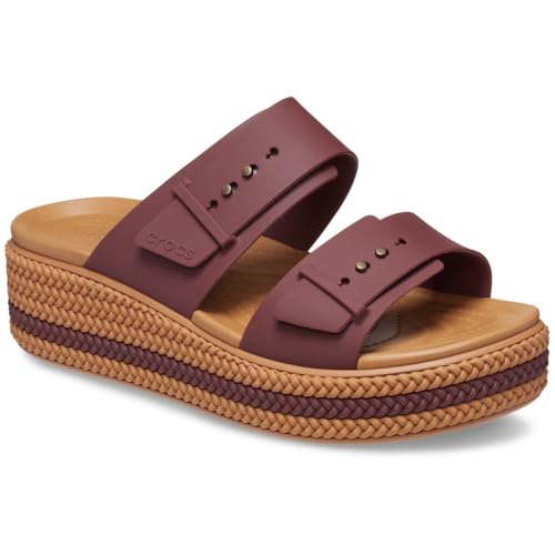 Image of Crocs Women's Brooklyn Buckle Low Wedges
