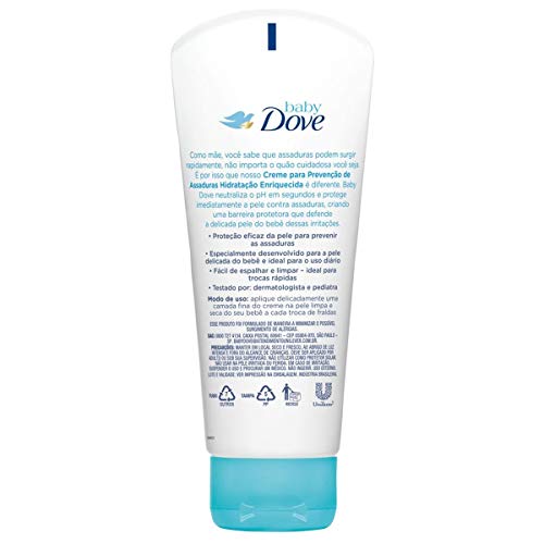 Creme para Prevenção de Assaduras Baby Dove Hidratação Enriquecida 90g