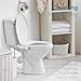 BIGCOW Ultra-Slim Bidet Attachment for Toilet - Dual Nozzle (Frontal & Rear Wash) with Adjustable Cold Water Pressure and Stainless Steel Inlet - Hygienic Solution for Fresh Cleanliness, Black 1 Pcs