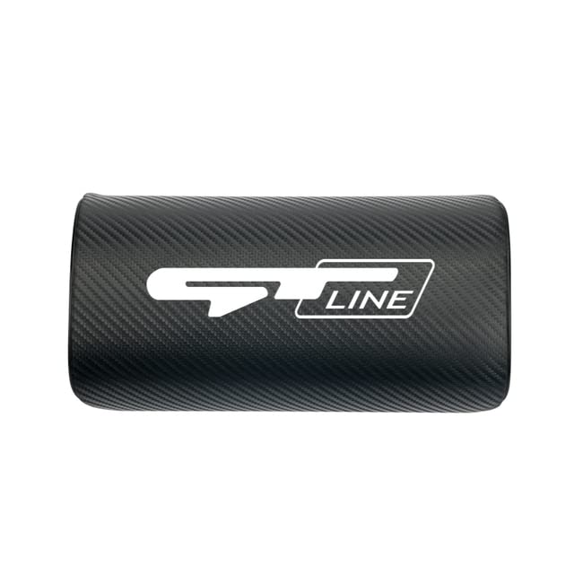 For Car - 1pcs Car Neck Pillow PU Leather Seat Head rest Pillows Cushion For KIAs GT GTline Sportages K2 K3 K5 Rio Ceed Picanto Stonic Soul (for GTline 1pcs)