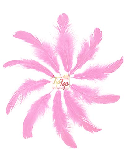 Image of Natural Dyed Feathers 10 cm (80 pieces) (Light Pink)
