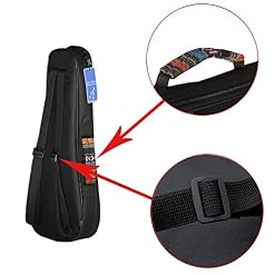 KOCAN Coloré 21″Soprano ukulélé ukulélé Uke Sac Sac à Dos étui Ethnique National Style Durable Coton éponge Rembourrage avec bandoulière réglable,Ukulele Sac à Dos - Les Beatles, Paul McCartney, John Lennon, RIngo Starr, George Harrison KOCAN Coloré 21"Soprano ukulélé ukulélé Uke Sac Sac à Dos étui Ethnique National Style Durable Coton éponge Rembourrage avec bandoulière réglable,Ukulele Sac à Dos – Image 3
