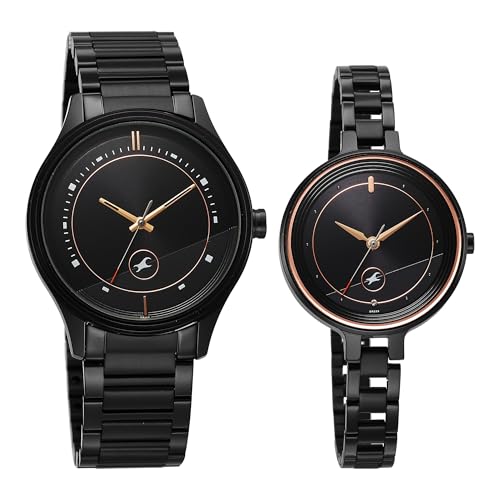Image of Fastrack Mixmatch 4.0 Black Dial Pair Watch