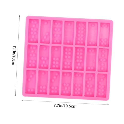 Molde de silicona para pasteles con diseño de dominó miniatura 2