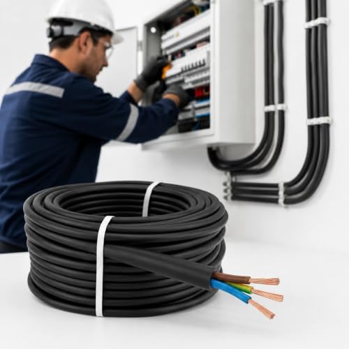 Drumstone 25 Meter CPR 3 Core Electrical Cable 7/38 (7/60) Pure C...