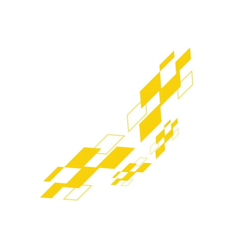 Bertdcx Glossy Yellow Auto Accessory For Caddy Mk1 Mk2 Mk3 Mk4 Camper Van Graphics Vinyl Decals Tuning Accessories(Glossy Yellow)