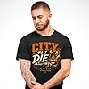 Hull Promotion T Shirt for Men -City Till I Die Black Amber Tiger Football Supporter Tee Gift, L, Orange #3