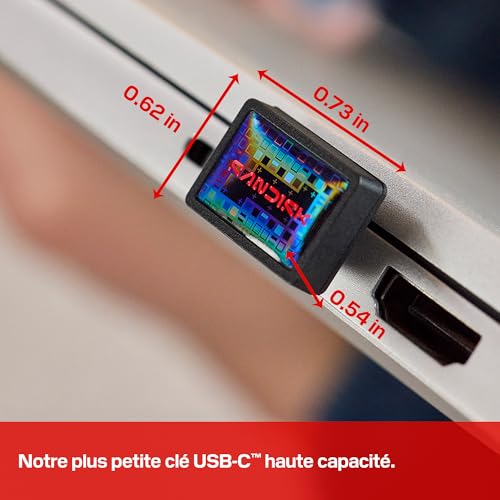 SanDisk Extreme Fit Clé USB USB C 3.2 Gen 1 - vue 9