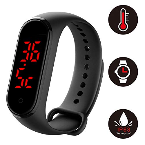 Thermometer Watch Activity Smart Check Temperature Bracelet Wristband Tracker Waterproof IP68 Thermometer