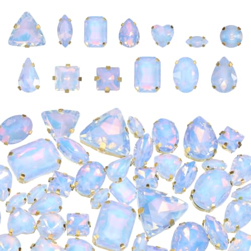 Gemas de cristal traseras planas para costura artesanal y decoración de ropa 2