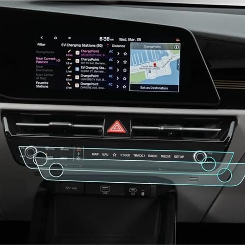Film protecteur d'écran en TPU haut de gamme pour clim Kia Niro 2023-2025
