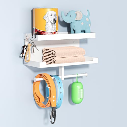 LOXSUN Dog Leash Holder for Wall, Leashes Hanger, Wall Mounted