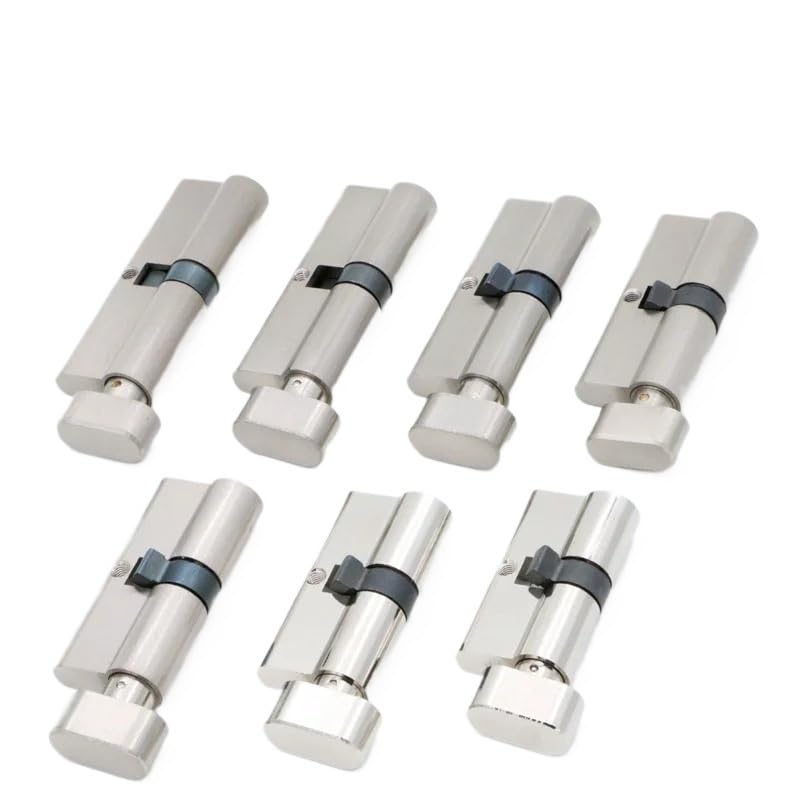 Rdzeń zamka cylindrycznego, Cylinder zamka drzwiowego 55 60 65 70 75 80 85 90 mm, miedziany, wewnętrzny, sypialniany, klamka, mosiężny, zamykany na klucz, 5 kluczy(55mm27.5add27.5)
