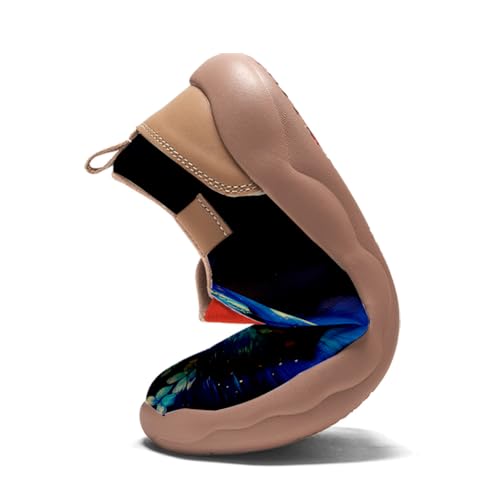 Kid's Art Painted Shoes Casual Walking Slip On Loafers Fashion Light-Weight Leather Travel Sneaker Art Butterfly Pattern4