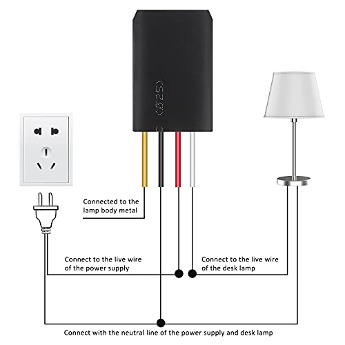rosenice Touch lamp bureau lichtsensor 3-weg schakelaar dimmer reparatie - Afbeelding 8