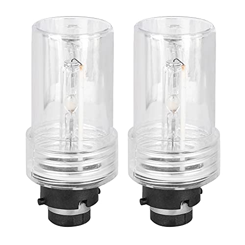 KIMISS Bombilla de xenón-Bombilla de xenón D2S de 2 Piezas, 12V 35W 6000K Luz Blanca sin Mercurio Reemplazo de lámpara de Bombilla de Faro de Coche de xenón sin Mercurio