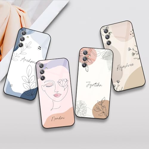 Image of COLORflow Back Cover Compatible with Samsung A34 5G | Aesthetic Name Customized | Shockproof TPU Bumper with Camera Protection Back Cover Compatible with Samsung Galaxy A34 5G, Multicolor