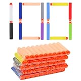 WALWAL 100 PCS Suction Darts Foam Bullet Refill Pack - Compatible with N-Strike, Modulus, AccuStrike Elite Series - Safe Foam Ammunition for Kids, Teens, and Adults(Color Mixing)