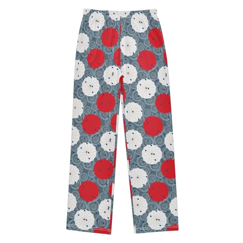Hand Drawn Umbrellas Rain Boys Pants for Kids Jogger Pants with Pockets S-XL