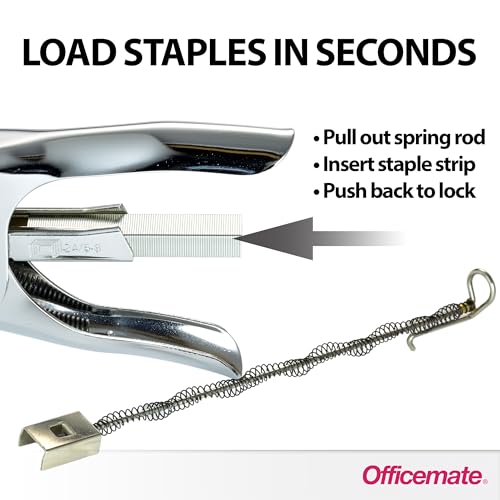 Officemate Classic Plier Stapler Bundle with 10,000 Staples, Metal, Silver (97768) image 7