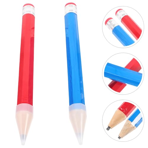 Lápices de madera MAGICLULU grandes x2 para preescolar miniatura 7