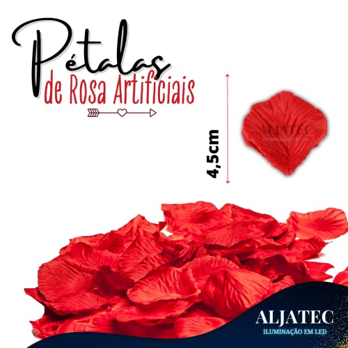 Kit Surpresa Namorados Aljatec 200 Pétalas 6 Velas 3 Balão Coração Romântica Decoração Romantica Nam
