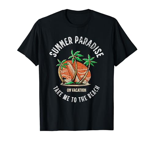 Vacances d'été, plage, vacances, surf, hommes et femmes T-Shirt