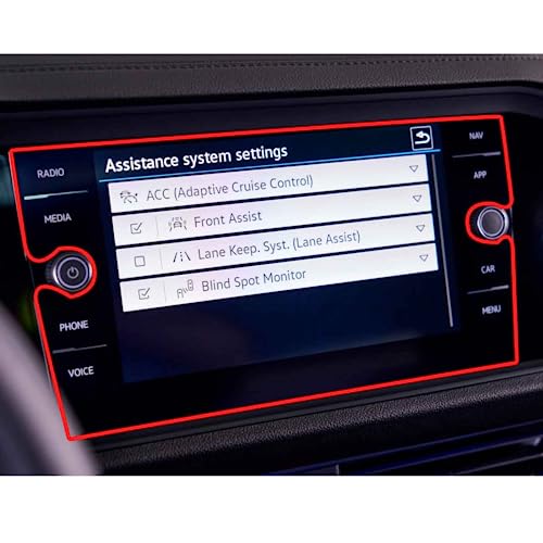 Verre trempé navigation GPS 8 pouces évitez rayures écran voiture pour VW Jetta 21-22