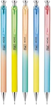 Flair MOVE 0.7 & 0.5 mm Mechanical Pencils Combo| Premium Matt Finish Multicolor Body, Comfortable Grip & Long Writing| Strong Lead| FREE 5 Leads In Each Pack| 0.7 & 0.5 mm- 5 Pencils Each- 10 Pencils