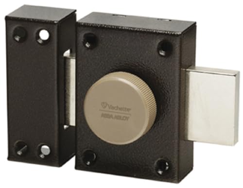 Vachette Verrou de porte Bouton/Cylindre ECLADOR - Ouverture à Bouton intérieur, Clé extérieur - Cylindre ø 20 mm, Longueur 40 mm, 4 goupilles - 67632/SC...