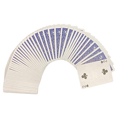 London Magic Works One Way Forcing Deck for Tricks, Blue Back, Clubs Suit, Poker Size (Two)