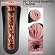 24cm Wiederverwendbare Masturbationshilfe Masturbieren für Männer Sex Spielzeug für die Männer Masturbator Cup Spielzeug Masturbatoren Taschenmuschi 3D Realistisch Pocket Pussy Blowjob Penis Sex Toys