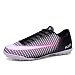 LIBINXIF Kinder Fußballschuhe Herren Indoor Outdoor Fußballschuhe Athletic Turf Mundial Team Cleat Running Sports Leichte atmungsaktive Anti-Rutsch-Dämpfungsschuhe Schwarz 31