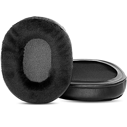 TaiZiChangQin Ohrpolster Kissen Gedächtnisschaum Ersatz kompatibel mit Roccat Khan Aimo Kopfhörer (Hybrid-Velours-Ohrpolster) Cover