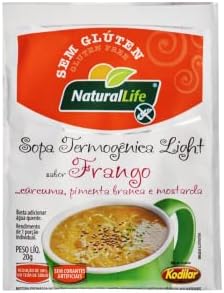 Kit com 12 Sopas Termogênica Light Sabor Frango Sem Glúten Natura...