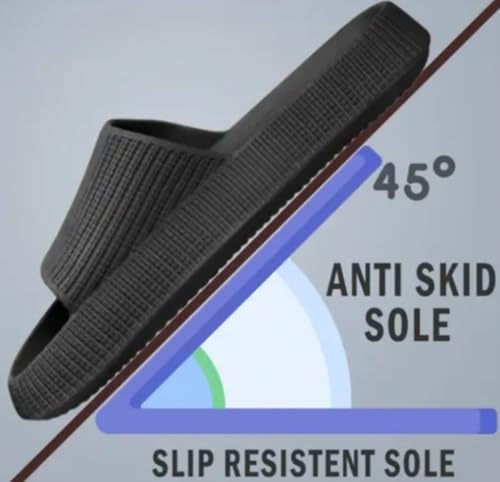 Image of Men Print Slide Flipflop Cloud, Lightweight Slip-On Comfort Slippers, Non-Slip Casual Indoor Outdoor pack of 1